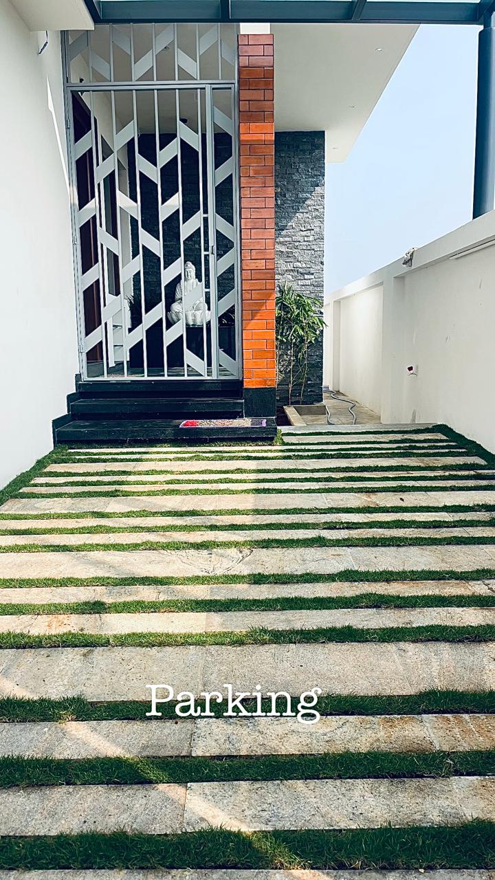 Ongoing construction site work by SK Builders Madurai